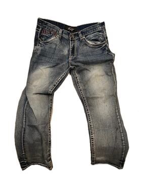 True Luck Straight Leg Jeans Mens 34x30